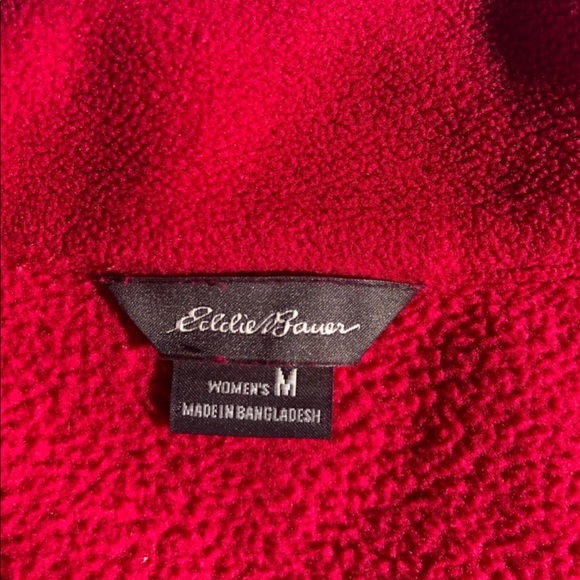 BUNDLE: North Face Zip Up Fleece and Eddie Bauer Quarter Zip Fleece both Mediums - Picture 6 of 6